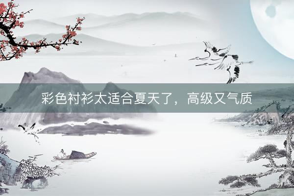 彩色衬衫太适合夏天了,高级又气质